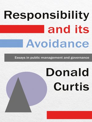 cover image of Responsibility and its Avoidance